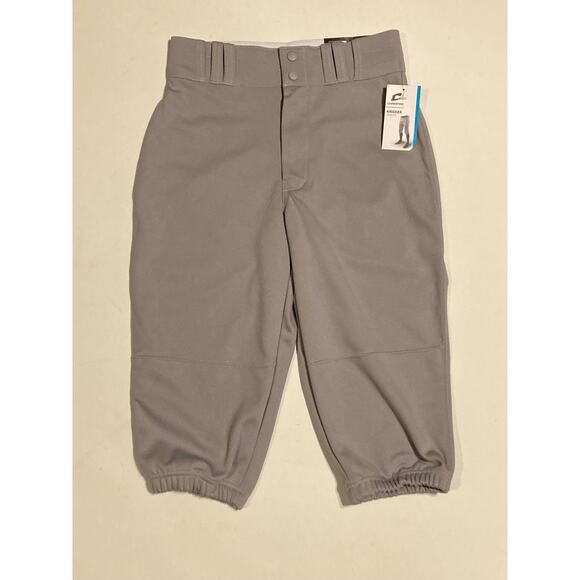 NWT Champro Knicker Baseball Pants Adult S Gray TEK-KNIT Pro Fit Elastic Cuff - Picture 1 of 8